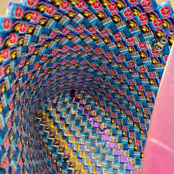 Ecoist Candy Wrapper large Tote/Beach Bag - Picture 2 of 5